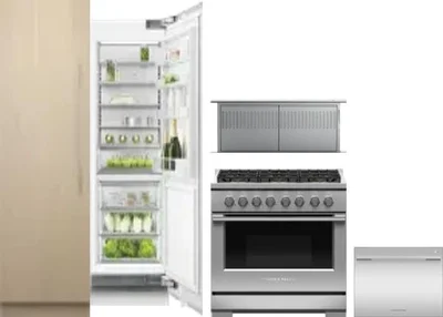 5 Piece Package Includes Refrigerator, Freezer, Range, Hood And Dishwasher